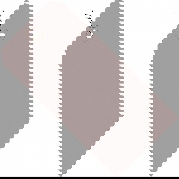 Blank Tag: 4-3/4'' High, Gray, Synthetic Paper